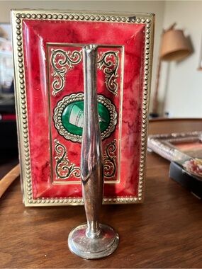 Classic Silver Plate Mid Century Modern Bud Vase